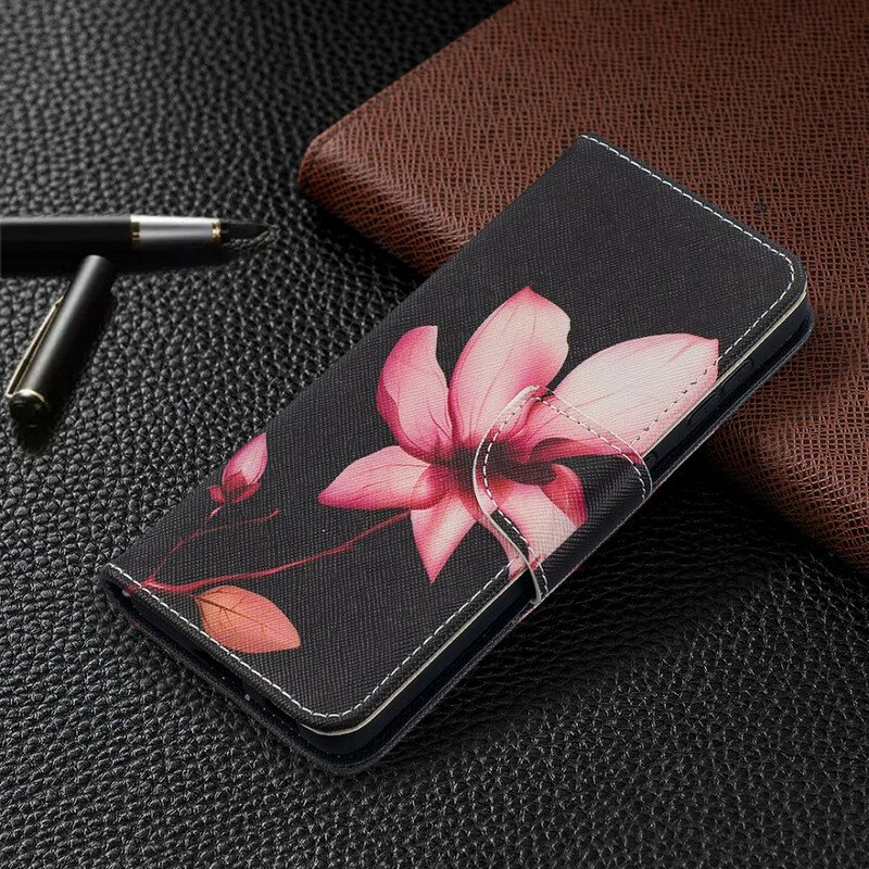 Folio Deksel Til Samsung Galaxy S21 5G Rosa Blomst