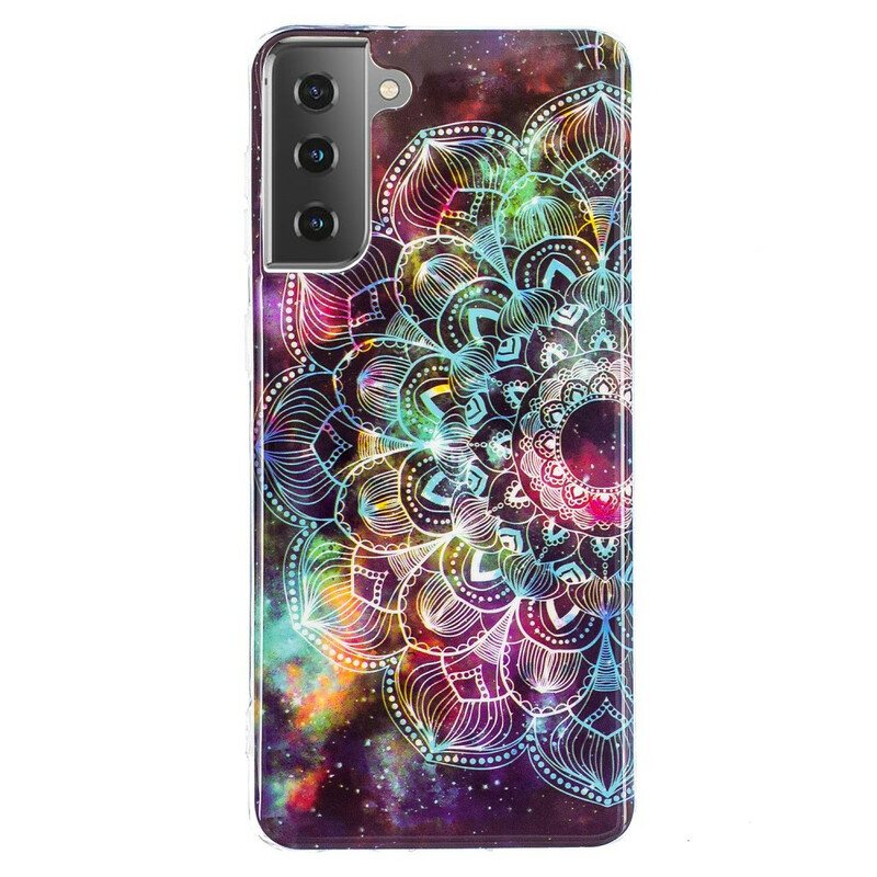 Mobildeksel Til Samsung Galaxy S21 5G Fluorescerende Blomsterserie