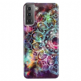 Mobildeksel Til Samsung Galaxy S21 5G Fluorescerende Blomsterserie