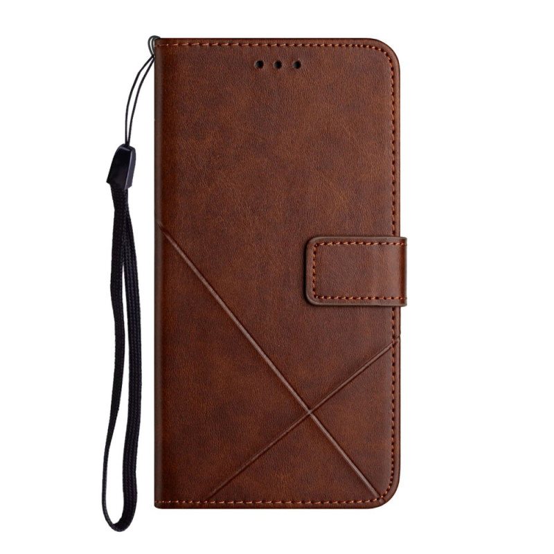 Folio Deksel Til Poco M4 Pro 5G X Design Geo Leather Style