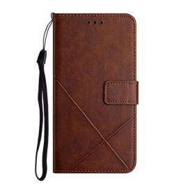 Folio Deksel Til Poco M4 Pro 5G X Design Geo Leather Style