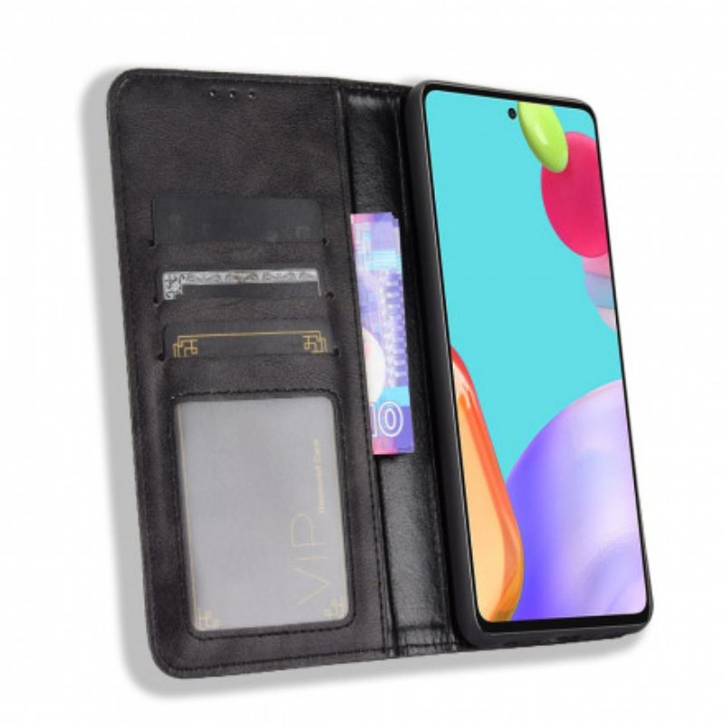 Beskyttelse Deksel Til Samsung Galaxy A52 4G / A52 5G / A52s 5G Folio Deksel Stilisert Vintage Skinneffekt