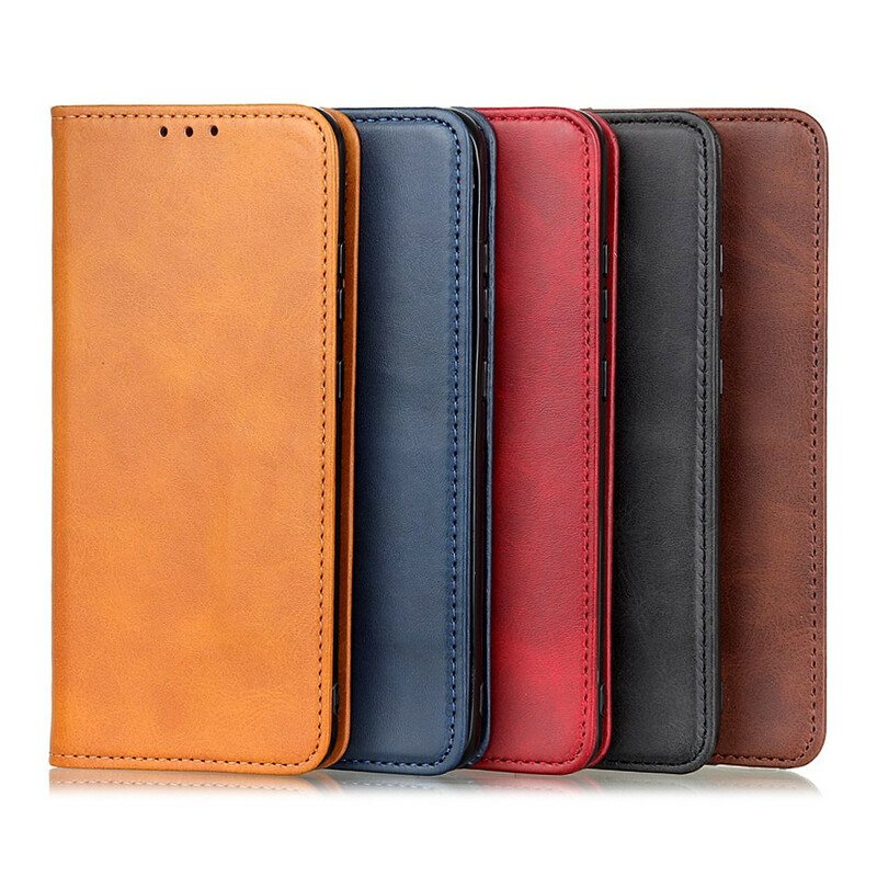 Beskyttelse Deksel Til Samsung Galaxy A52 4G / A52 5G / A52s 5G Folio Deksel Vintage Splittskinn