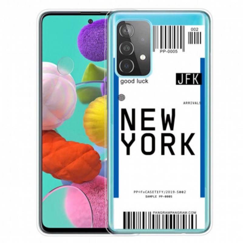 Deksel Til Samsung Galaxy A52 4G / A52 5G / A52s 5G Boardingkort Til New York