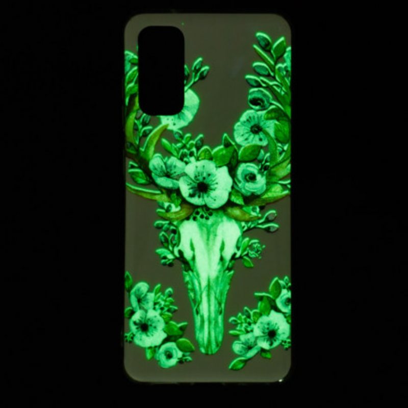 Deksel Til Samsung Galaxy A52 4G / A52 5G / A52s 5G Fluorescerende Majestic Deer