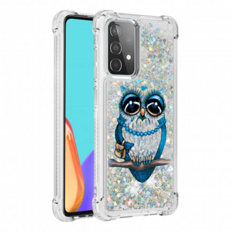 Deksel Til Samsung Galaxy A52 4G / A52 5G / A52s 5G Miss Owl Paljetter