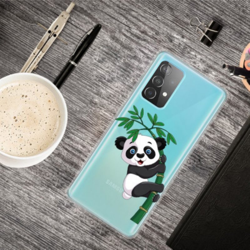 Deksel Til Samsung Galaxy A52 4G / A52 5G / A52s 5G Panda På Bambus