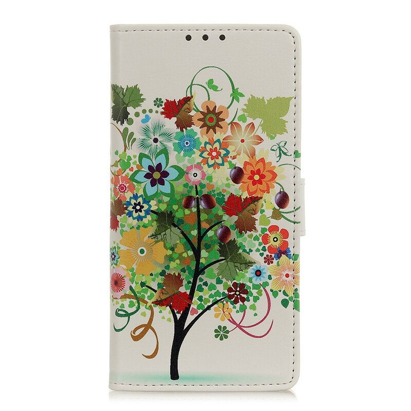 Folio Deksel Til Samsung Galaxy A52 4G / A52 5G / A52s 5G Blomstrende Tre