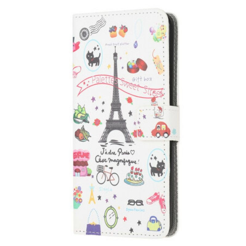 Folio Deksel Til Samsung Galaxy A52 4G / A52 5G / A52s 5G Jeg Elsker Paris