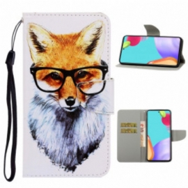 Folio Deksel Til Samsung Galaxy A52 4G / A52 5G / A52s 5G Med Kjede Brainy Fox Med Stropp