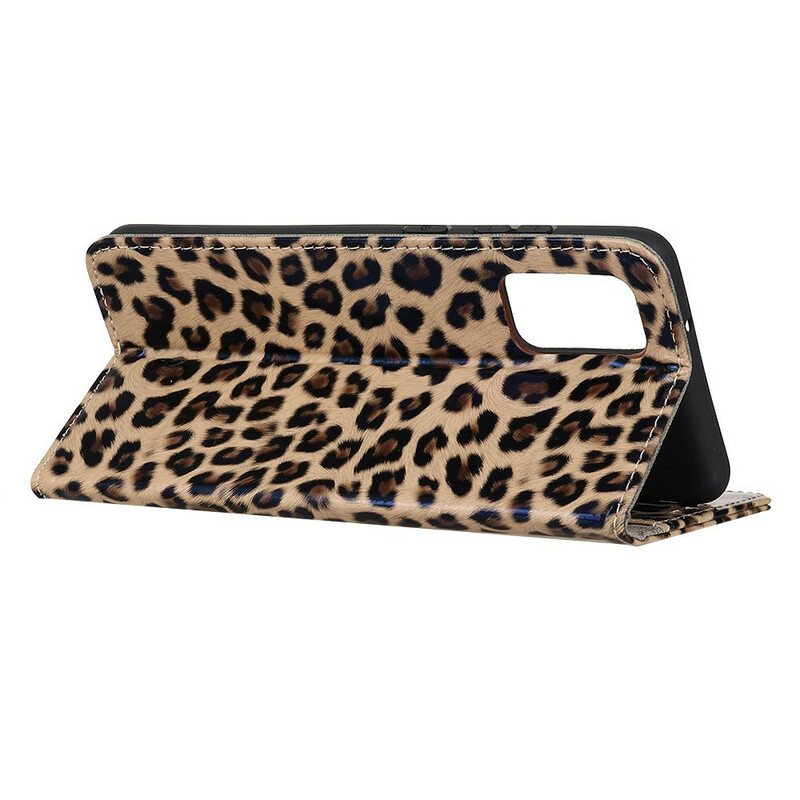 Folio Deksel Til Samsung Galaxy A52 4G / A52 5G / A52s 5G Vanlig Leopard