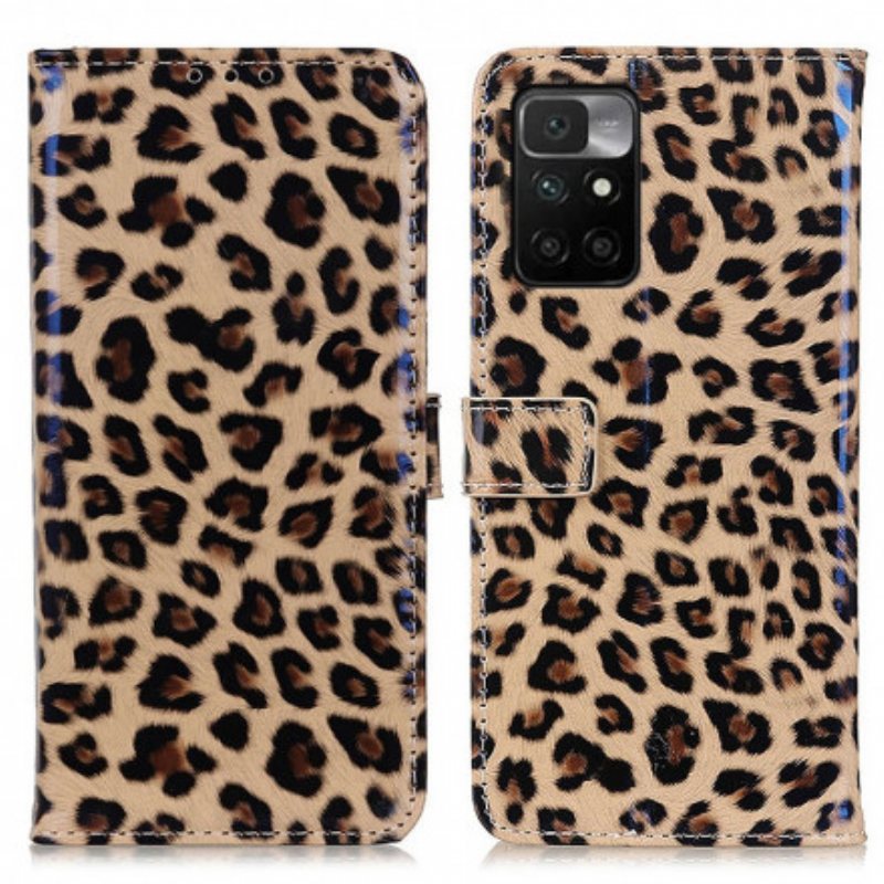 Folio Deksel Til Xiaomi Redmi 10 Leopard