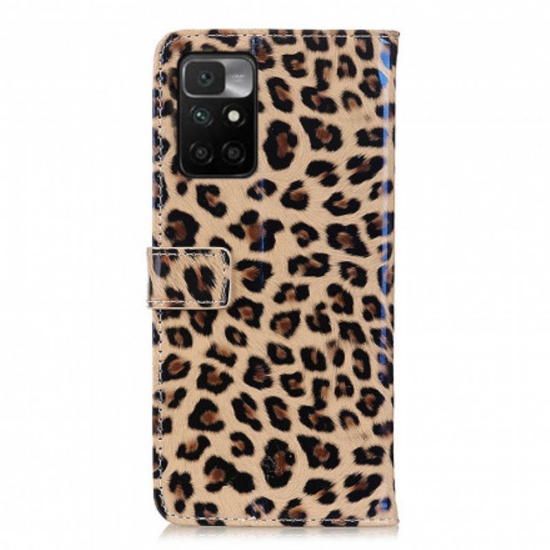 Folio Deksel Til Xiaomi Redmi 10 Leopard