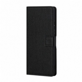 Folio Deksel Til Xiaomi Redmi 10 Litchi Grain Leather Effect