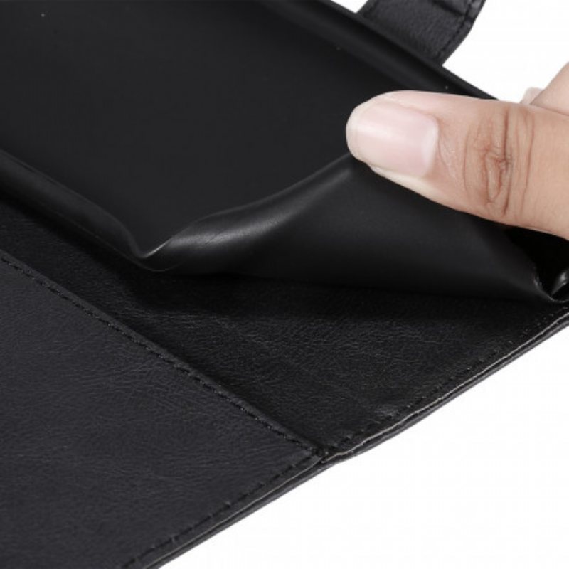 Folio Deksel Til Xiaomi Redmi 10 Med Kjede Solid Color Series Strappy