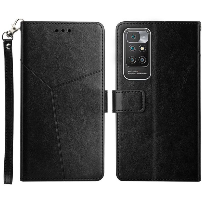 Folio Deksel Til Xiaomi Redmi 10 Stil Leather Geo Y Design