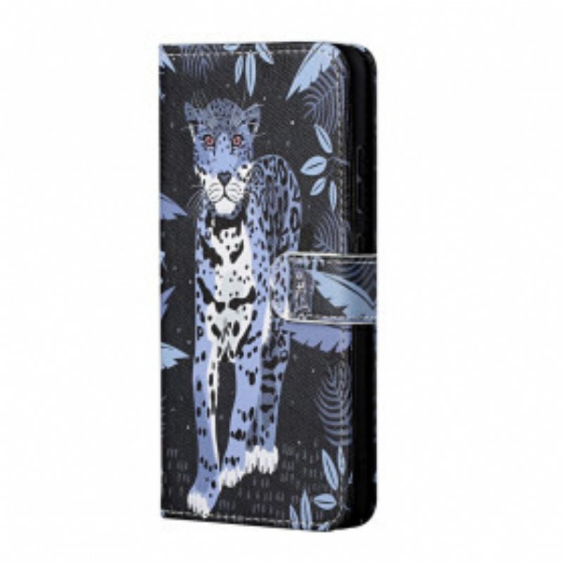 Lærdeksel Til Xiaomi Redmi 10 Med Kjede Strappy Leopard