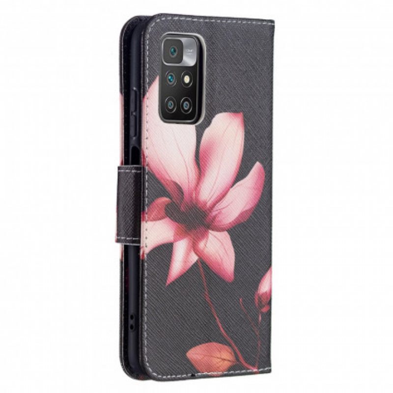 Lærdeksel Til Xiaomi Redmi 10 Rosa Blomst