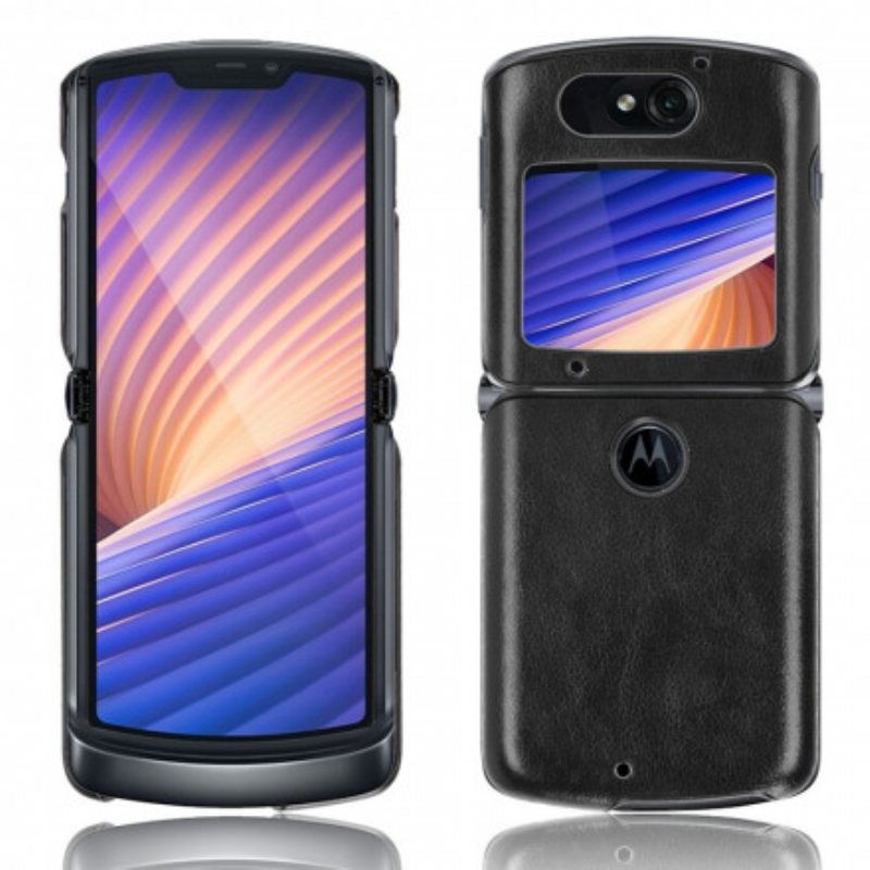 Deksel Til Motorola Razr 5G Litchi Imitert Skinn