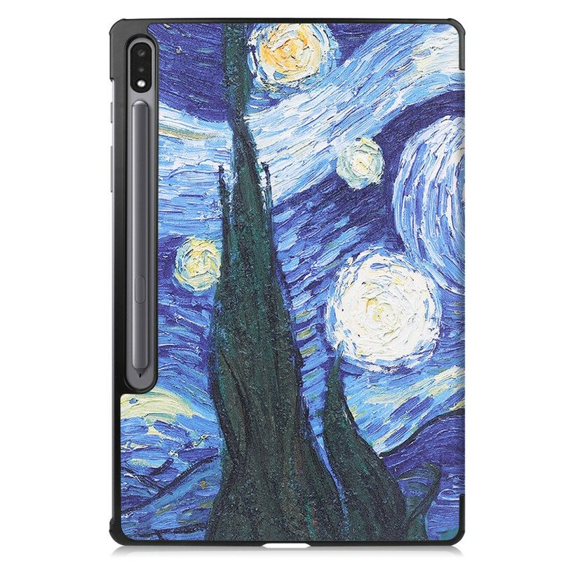 Beskyttelse Deksel Til Samsung Galaxy Tab S7 FE Starry Night Penneholder