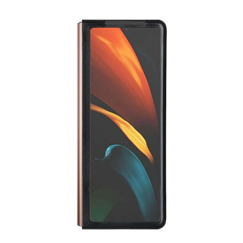 Deksel Til Samsung Galaxy Z Fold 2 Ekte Krokodilleskinn