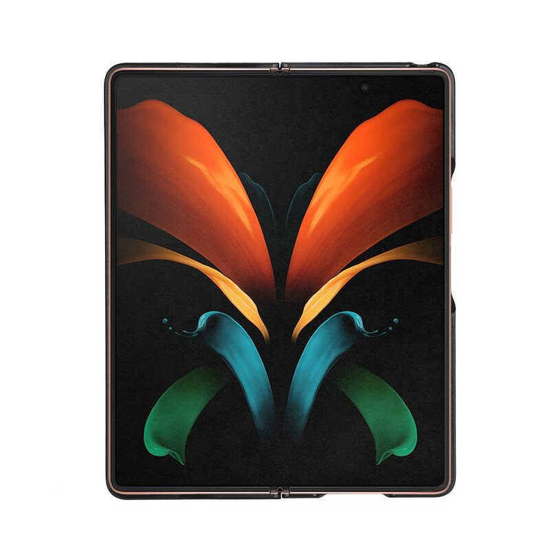 Deksel Til Samsung Galaxy Z Fold 2 Ekte Krokodilleskinn