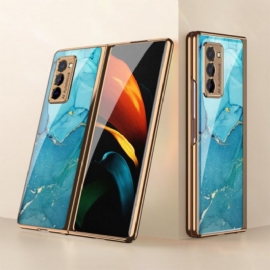 Deksel Til Samsung Galaxy Z Fold 2 Gkk Marmor Herdet Glass