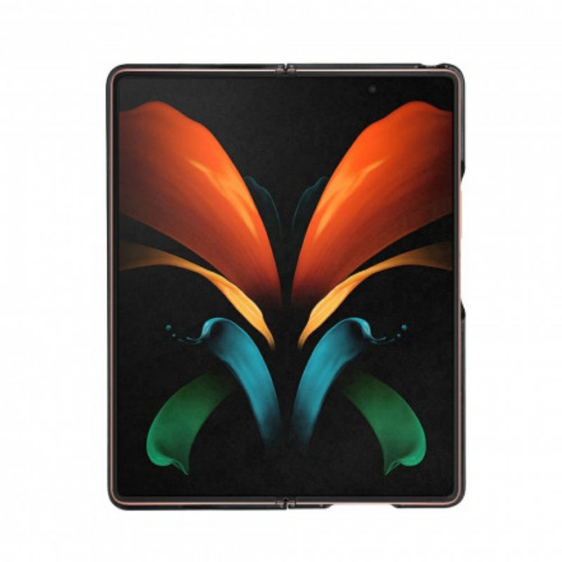 Deksel Til Samsung Galaxy Z Fold 2 Imitert Skinnfarge