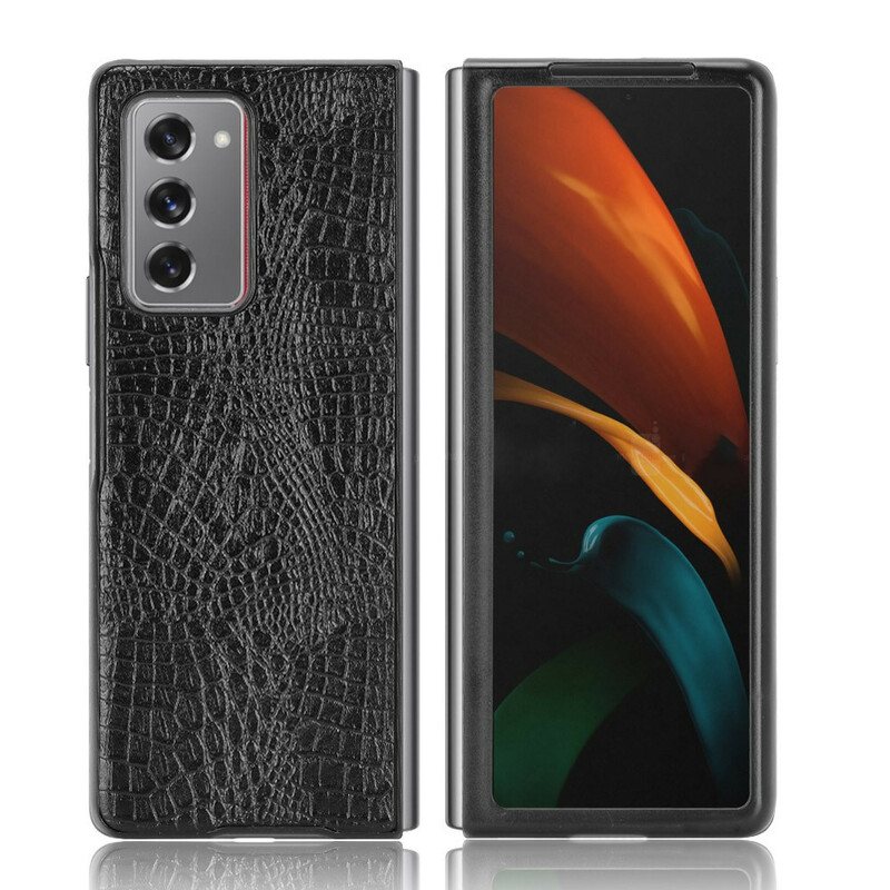 Deksel Til Samsung Galaxy Z Fold 2 Krokodilleskinnstil