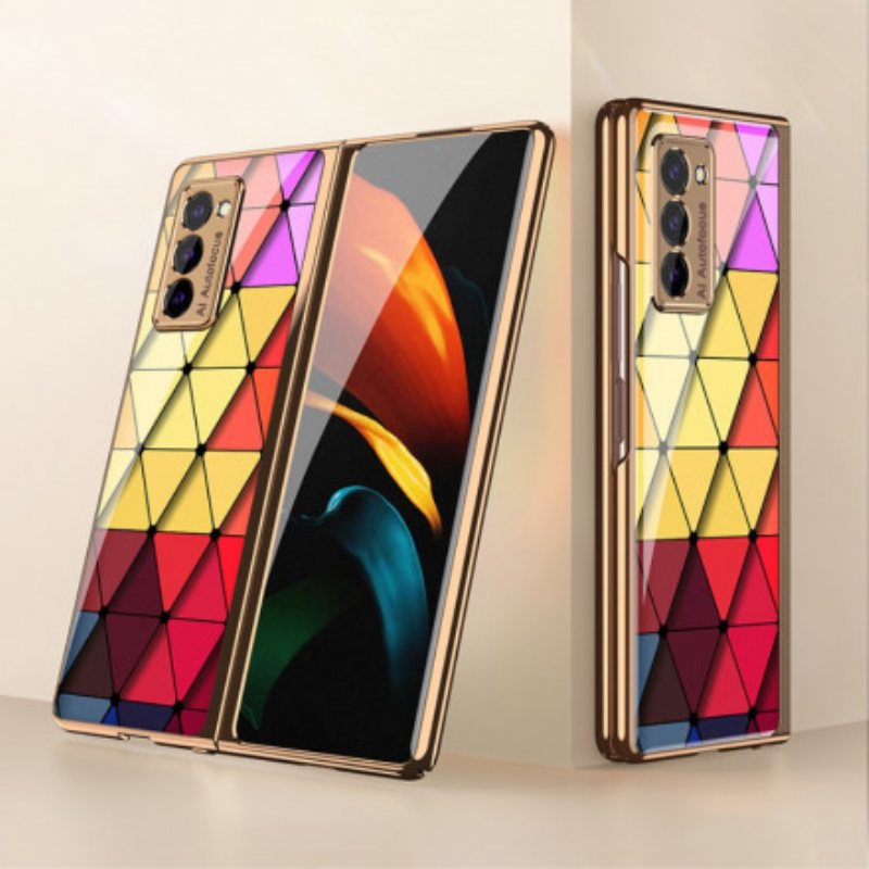 Deksel Til Samsung Galaxy Z Fold 2 Triangler Av Herdet Glass Gkk