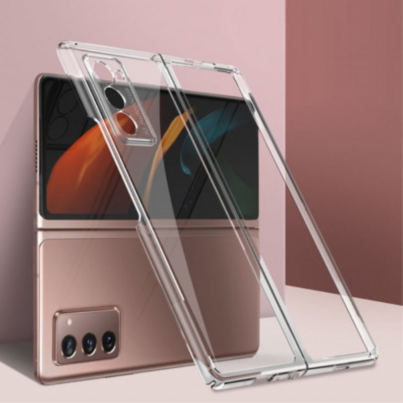 Mobildeksel Til Samsung Galaxy Z Fold 2 Gjennomsiktige Metallkanter Gkk