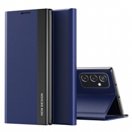 Beskyttelse Deksel Til Samsung Galaxy M52 5G Folio Deksel Litchi Magnetisk Skinnlås