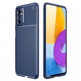 Deksel Til Samsung Galaxy M52 5G Fleksibel Karbonfibertekstur