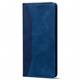 Beskyttelse Deksel Til iPhone 14 Folio Deksel Tofarget Business Leather Effect