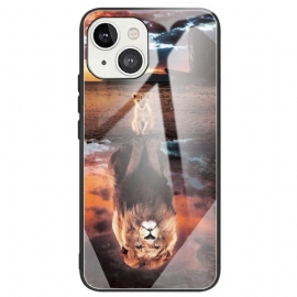 Deksel Til iPhone 14 Kitten Dream Herdet Glass