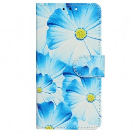 Folio Deksel Til iPhone 14 Blomster