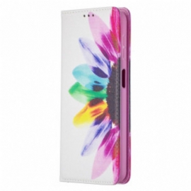 Beskyttelse Deksel Til Samsung Galaxy A32 5G Folio Deksel Akvarell Blomst