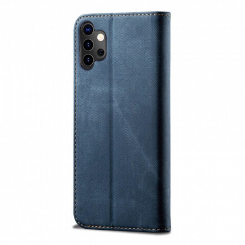 Beskyttelse Deksel Til Samsung Galaxy A32 5G Folio Deksel Denim Stoff