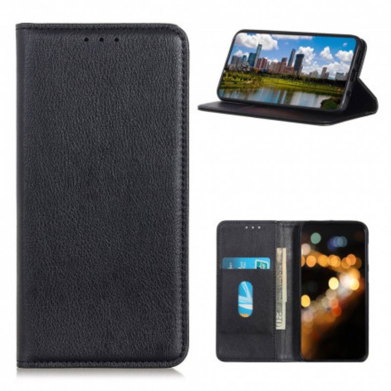 Beskyttelse Deksel Til Samsung Galaxy A32 5G Folio Deksel Elegance Split Litchi Leather