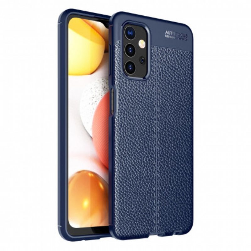 Deksel Til Samsung Galaxy A32 5G Dobbel Linje Litchi Leather Effect