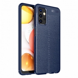 Deksel Til Samsung Galaxy A32 5G Dobbel Linje Litchi Leather Effect