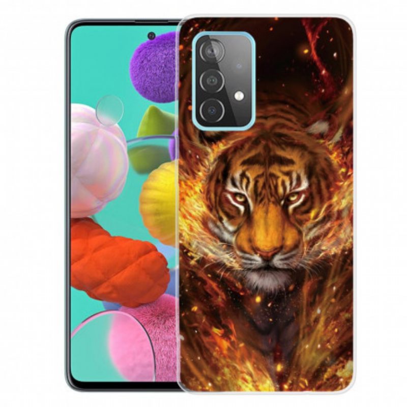 Deksel Til Samsung Galaxy A32 5G Fleksibel Tiger