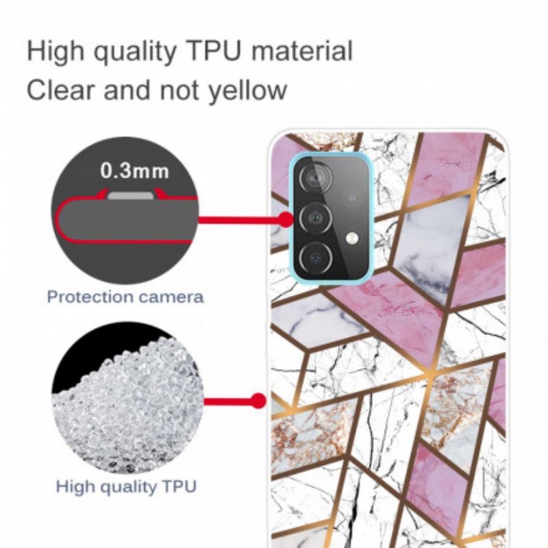 Deksel Til Samsung Galaxy A32 5G Geometrisk Marmor