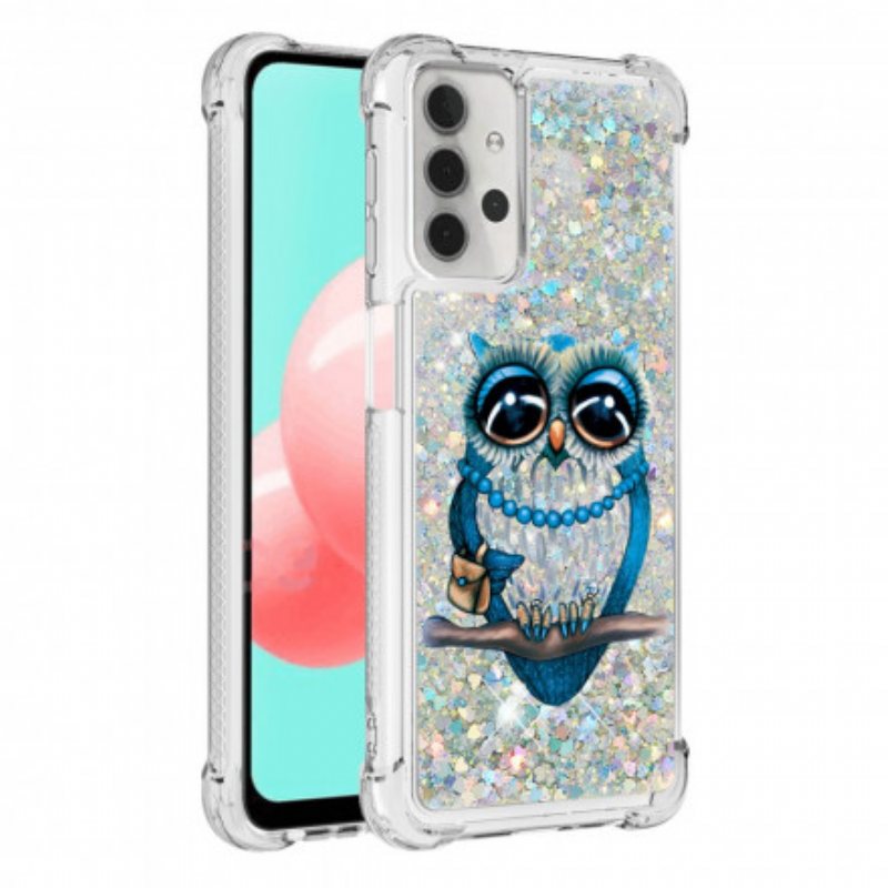 Deksel Til Samsung Galaxy A32 5G Miss Owl Paljetter