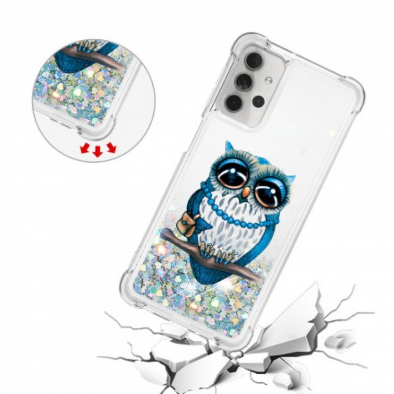 Deksel Til Samsung Galaxy A32 5G Miss Owl Paljetter