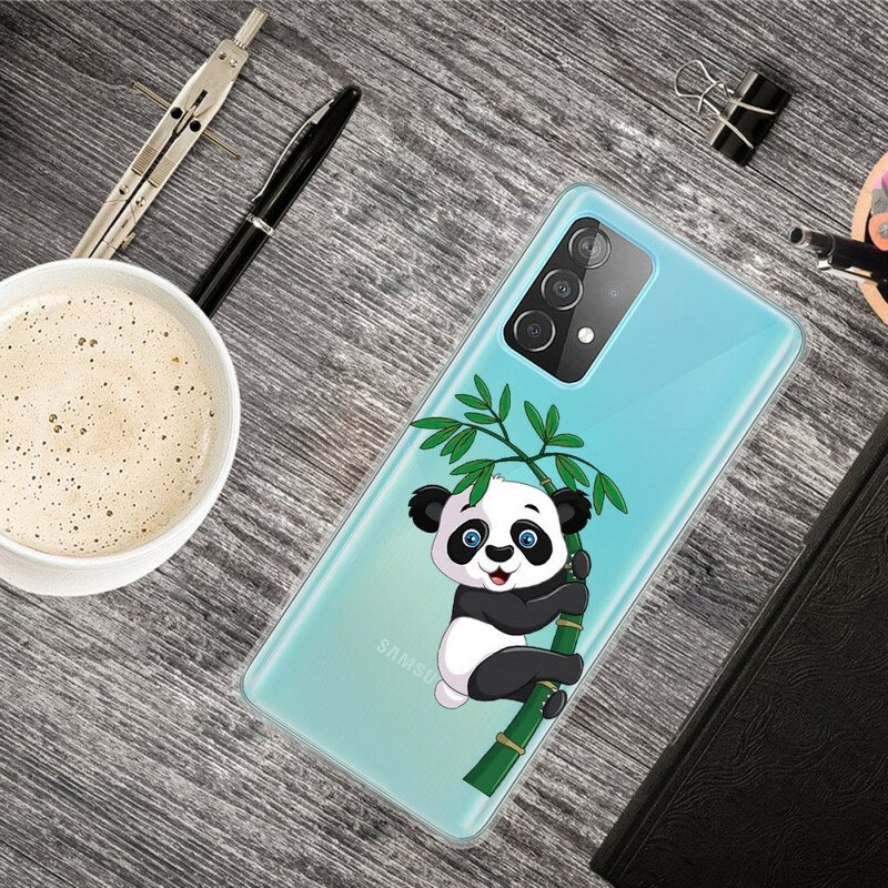 Deksel Til Samsung Galaxy A32 5G Panda På Bambus