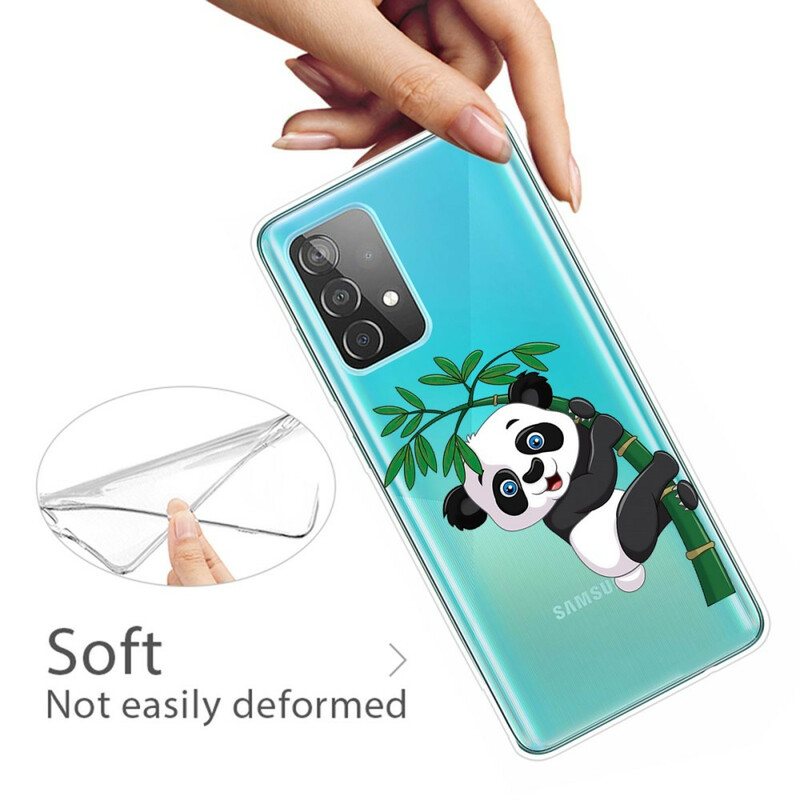 Deksel Til Samsung Galaxy A32 5G Panda På Bambus