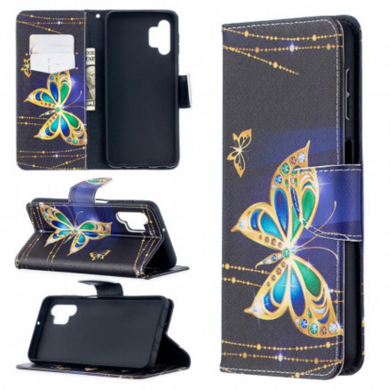 Folio Deksel Til Samsung Galaxy A32 5G Butterflies Kings