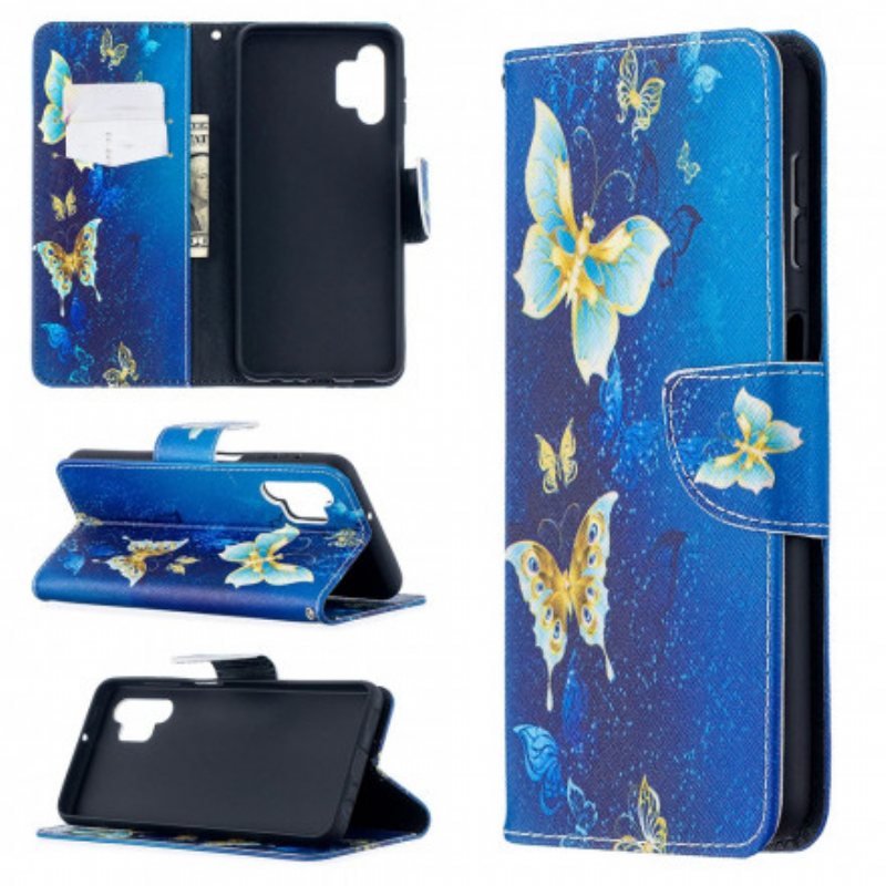 Folio Deksel Til Samsung Galaxy A32 5G Butterflies Kings