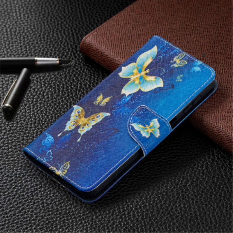 Folio Deksel Til Samsung Galaxy A32 5G Butterflies Kings